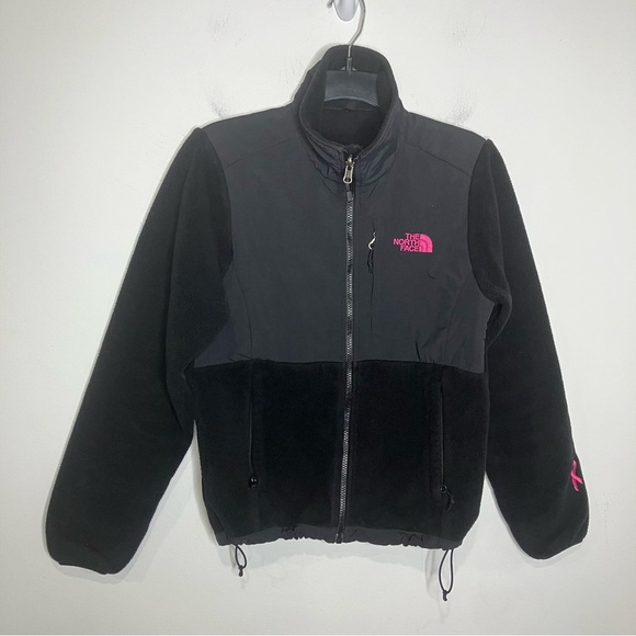The North Face Jackets & Blazers - The north face pink ribbon Dansko jacket black‎ breast cancer awareness women XS